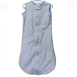 Swaddle Designs 100% Cotton Zzzip Me Sleeveless Blue Swaddle 6-12 Months